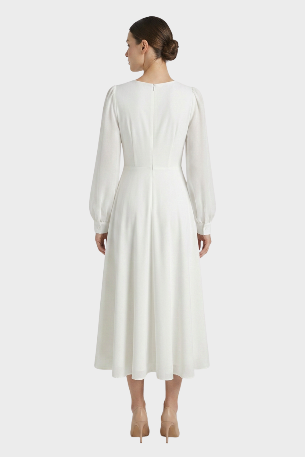 Women's Long-Sleeve Midi | V-Neck