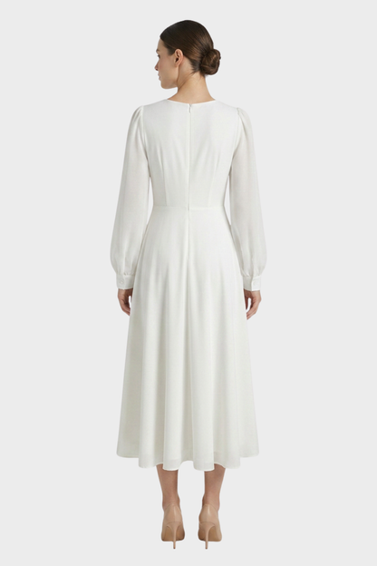 Women's Long-Sleeve Midi | V-Neck