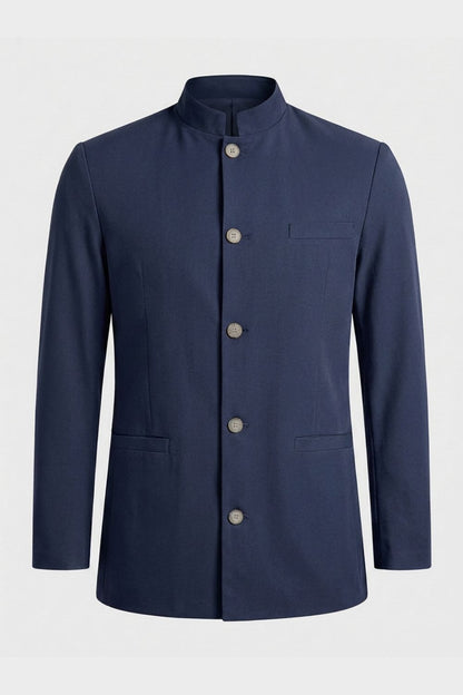 Men's Nehru Collar Blazer | Tailored Fit