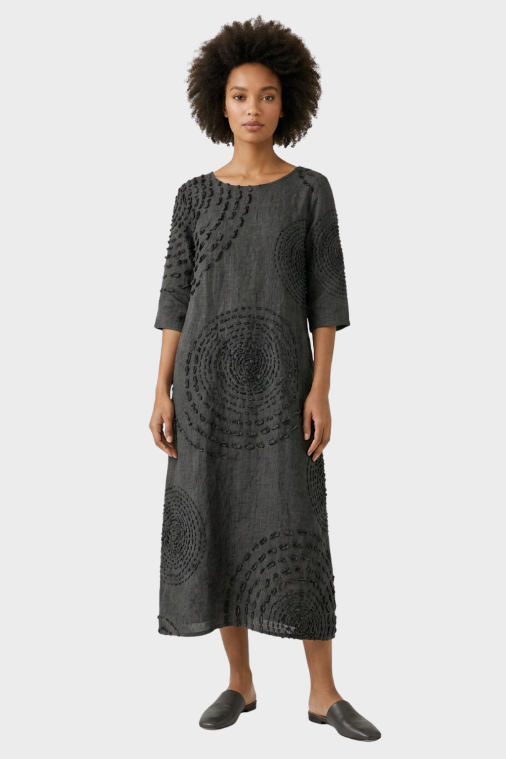 Women's Linen-Look Midi | Textured