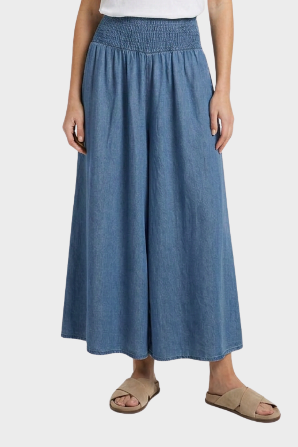 Rock Women's Maxi Skirt with Elastic Waist in A-Line