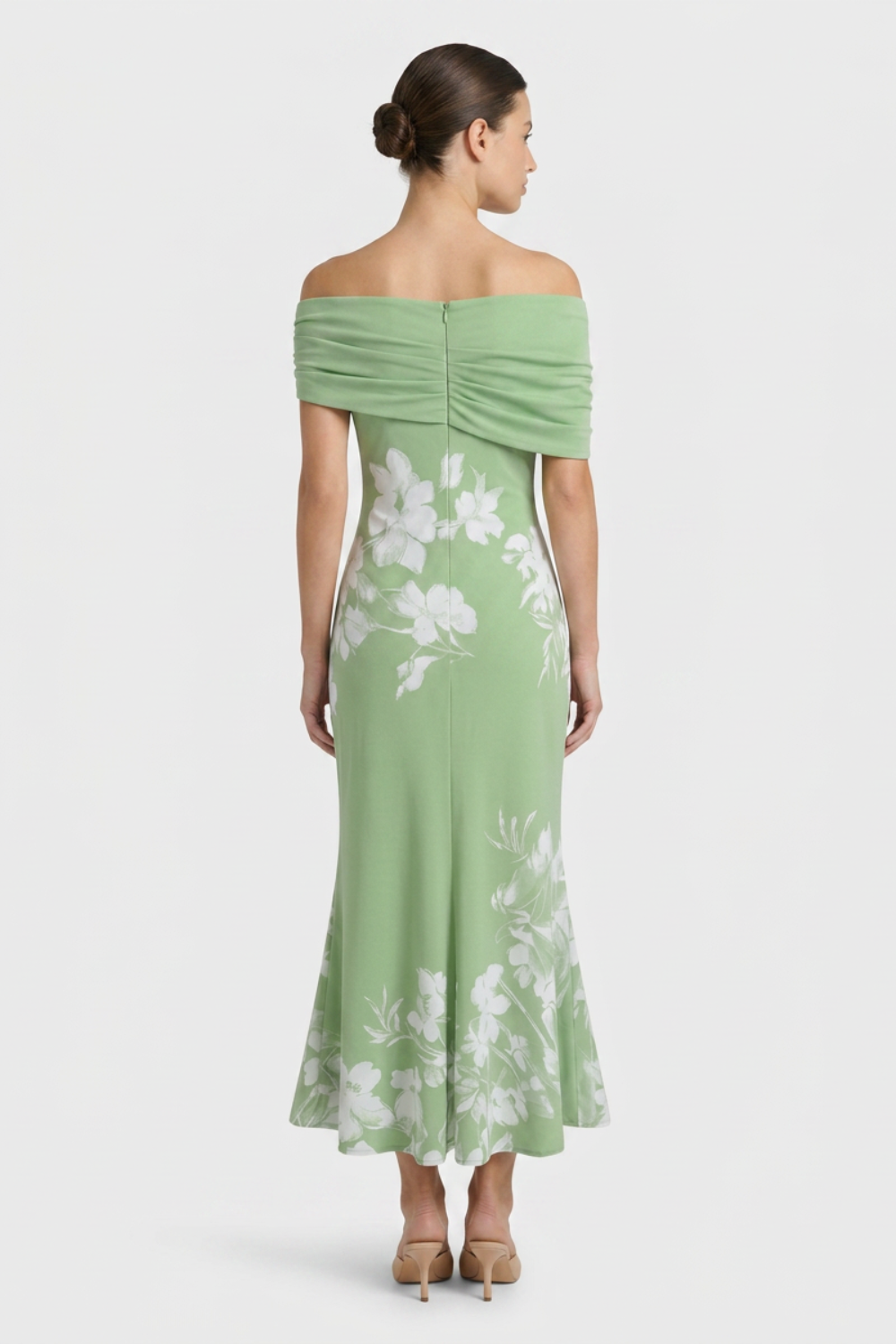 Women's Bardot Floral Midi | Fishtail