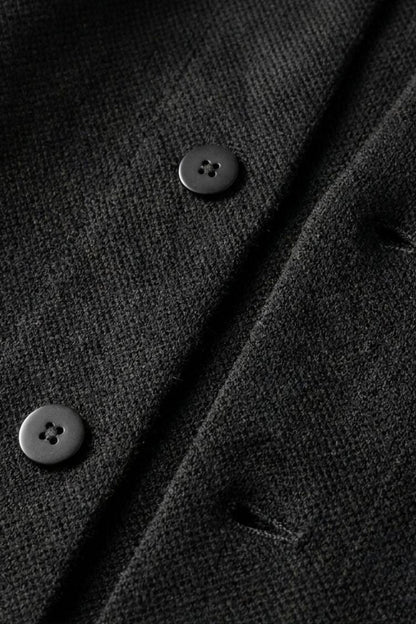 Men's Open Cardigan | Button Detail & Stand Collar