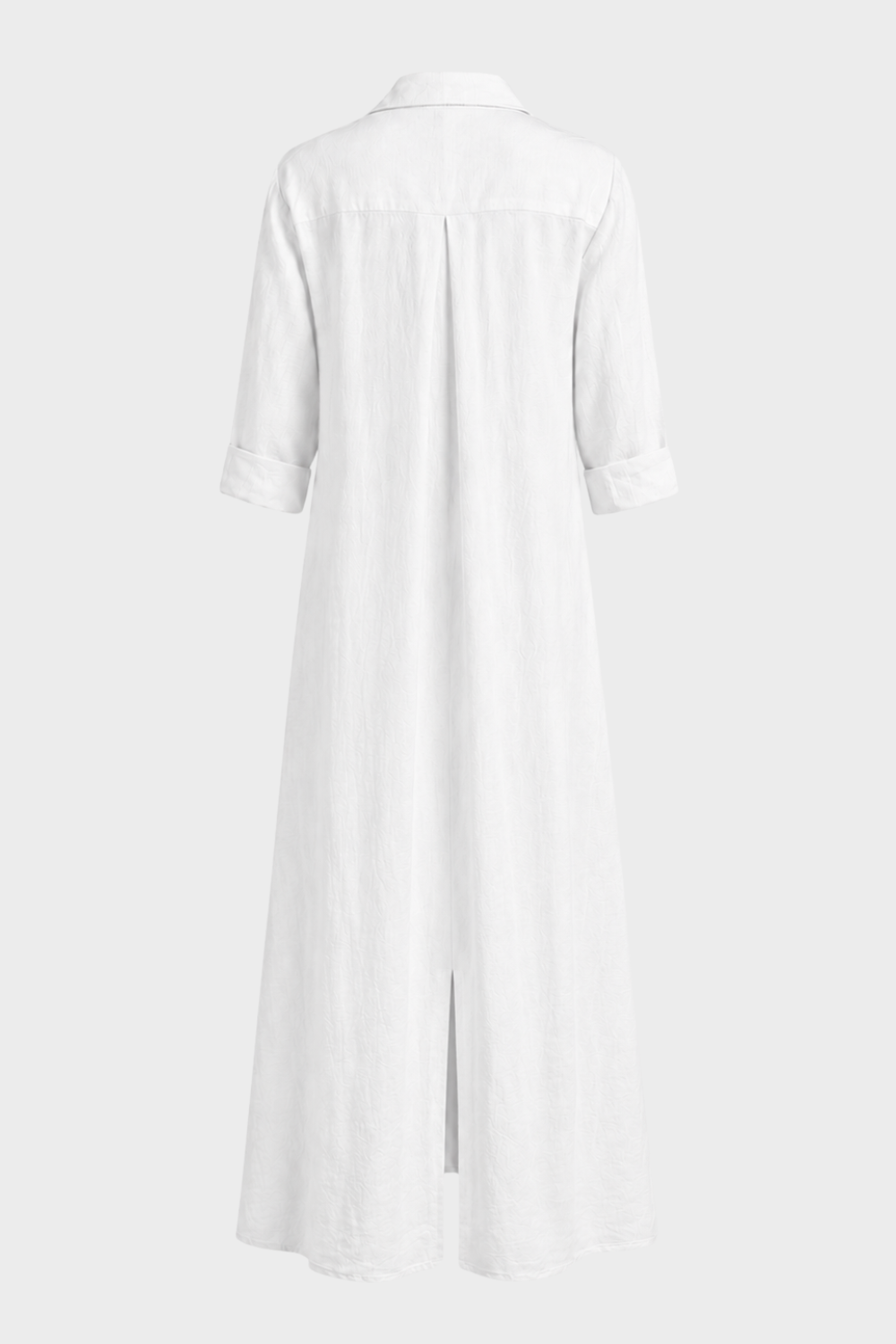 Women's Linen-Look Shirt Dress | Maxi
