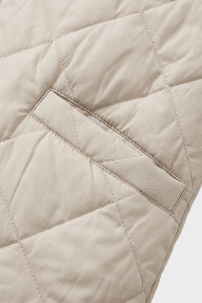 Women's Quilted Jacket | Ribbed Collar