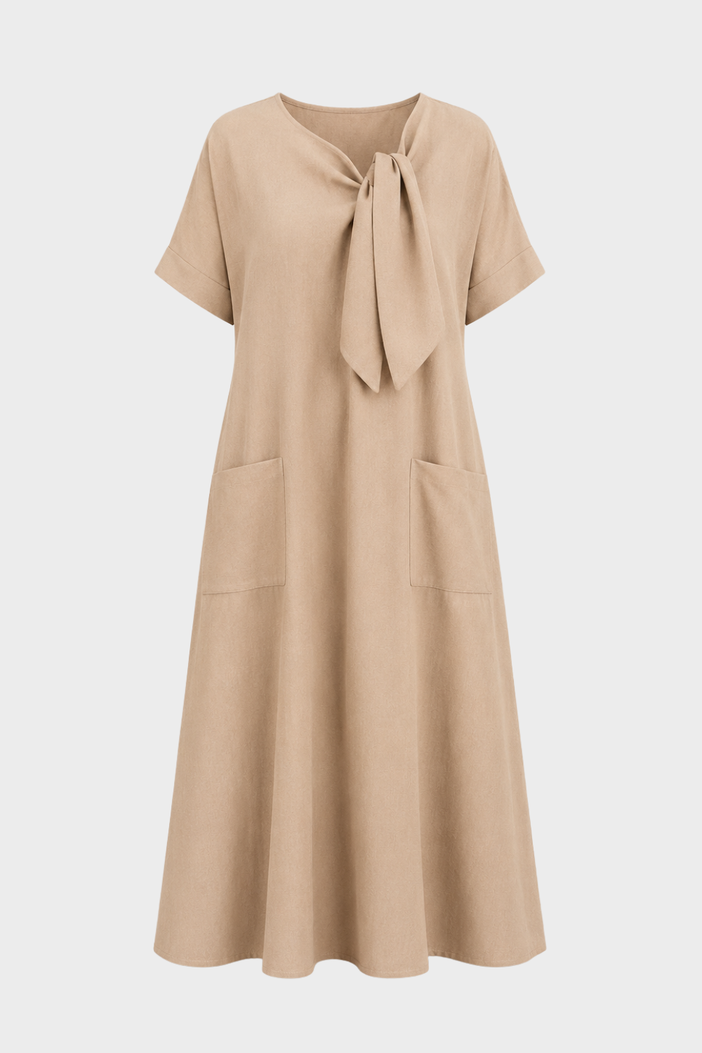 Women's Linen-Look Midi Dress | Knot