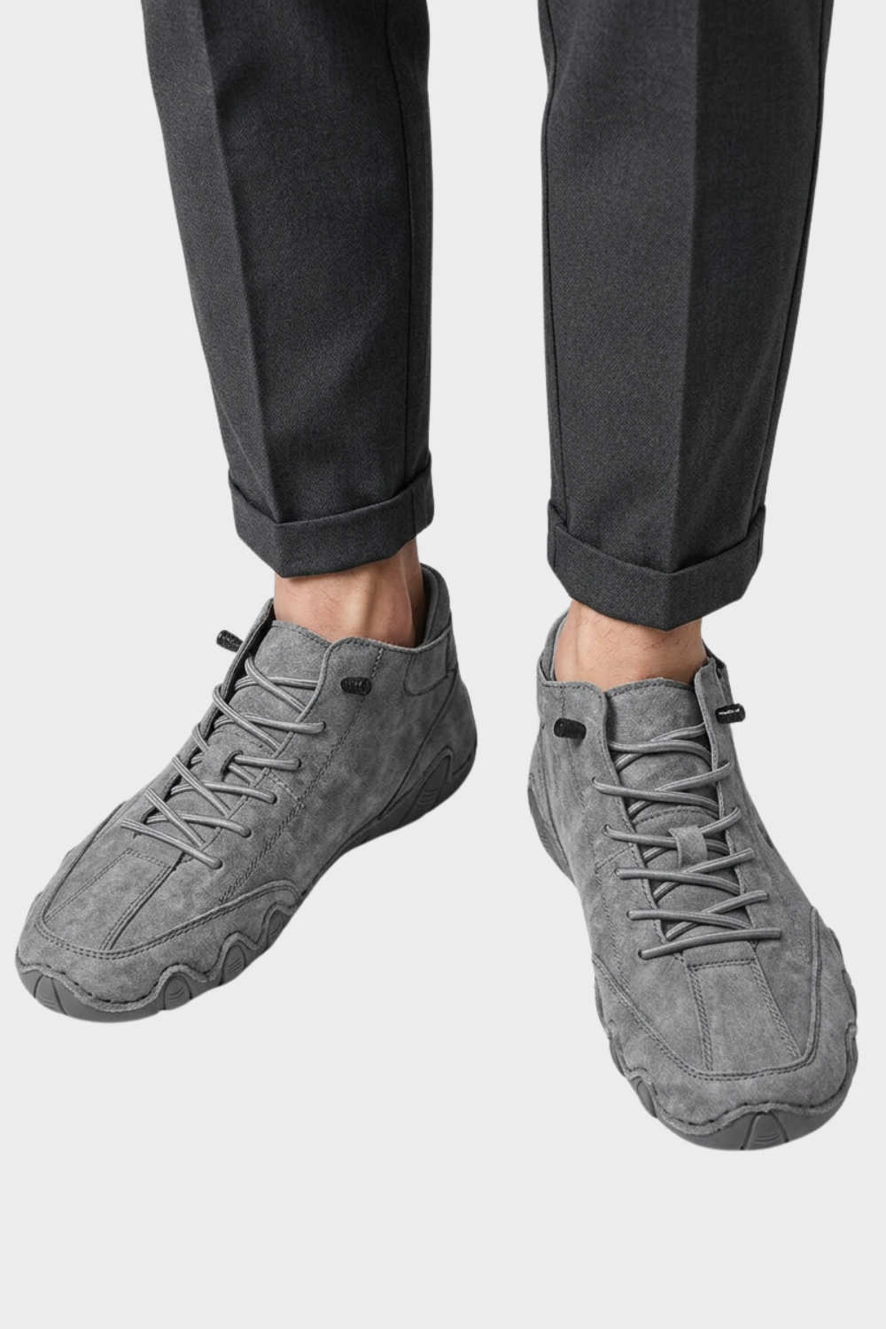 Men's Sneakers with Laces and Profile Sole