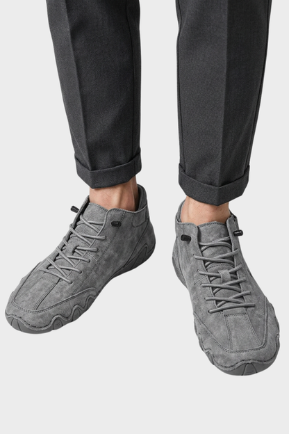 Men's Sneakers with Laces and Profile Sole