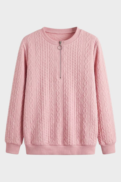 Women's Quarter-Zip Sweatshirt | Ribbed