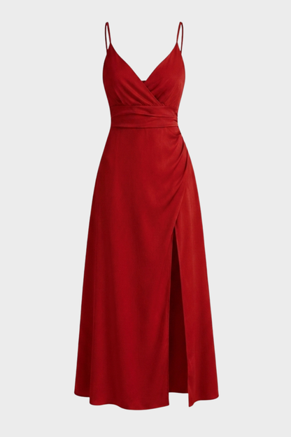 Women's Slip Maxi Dress | V-Neck