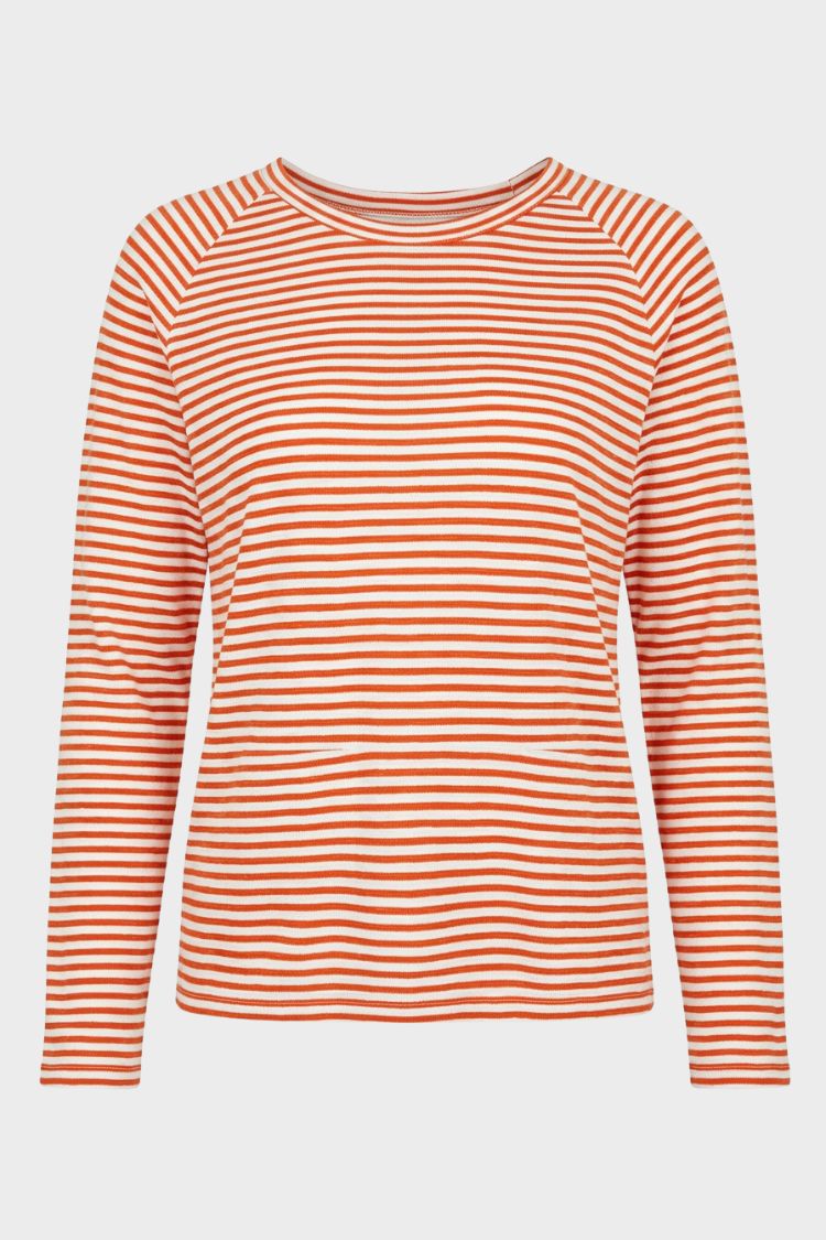 Women's Striped Long-Sleeve Shirt | Raglan