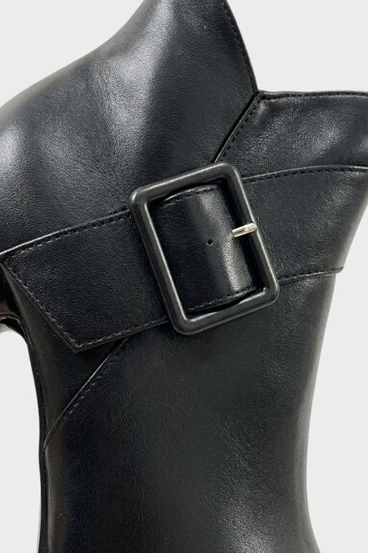 Women's Pointed Ankle Boots | Buckle Strap