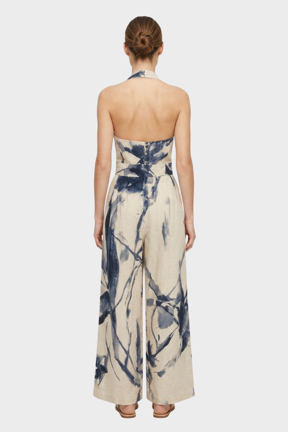 Women's Printed Jumpsuit | Halter Neck