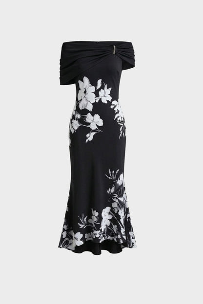 Women's Bardot Floral Midi | Fishtail