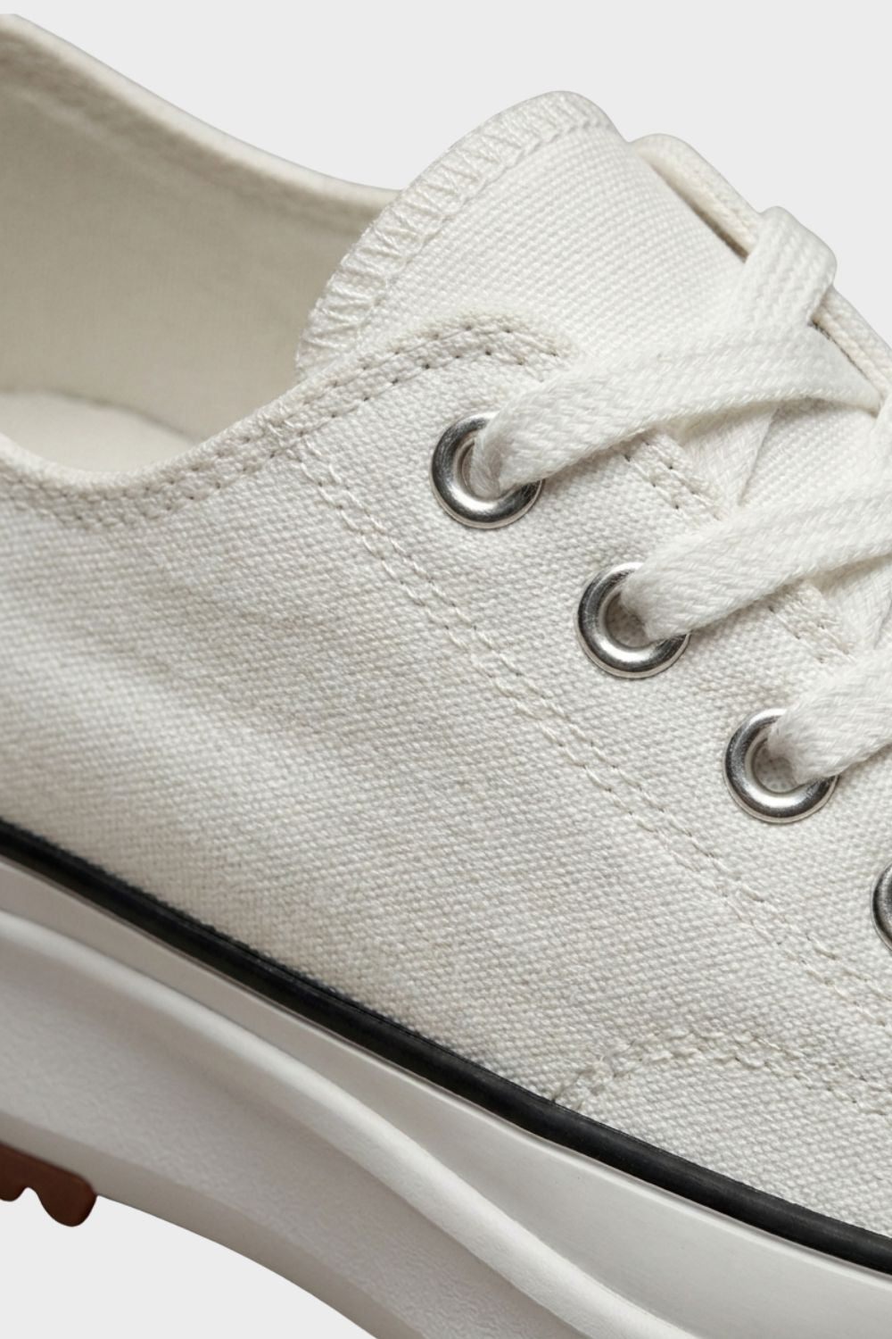 Women's Low Top Sneakers with Lacing and Rubber Cap