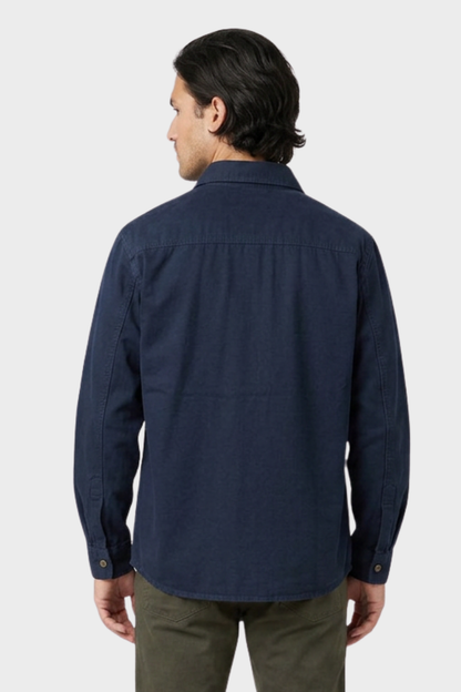 Men's Shirt with Chest Pockets and Button Placket