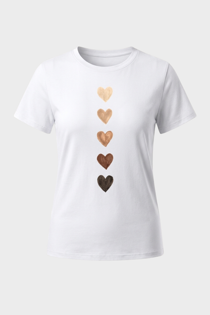 Women's Graphic T-Shirt | Heart Print