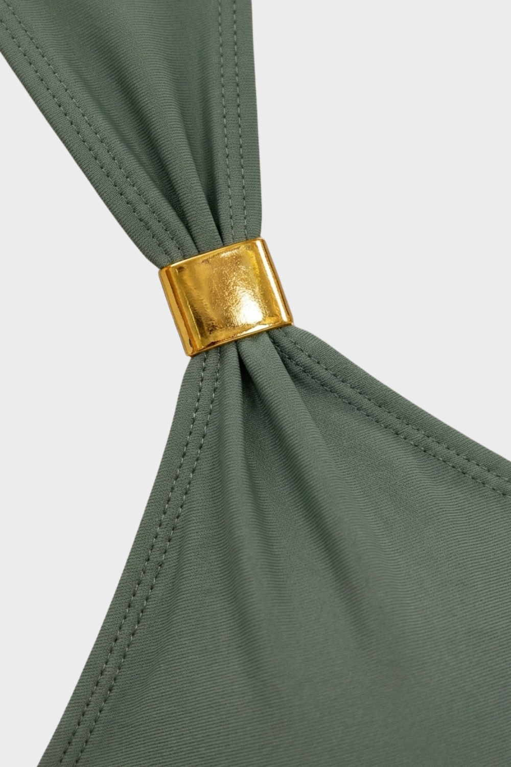 Women's Halter One-Piece Swimsuit | Ring Detail