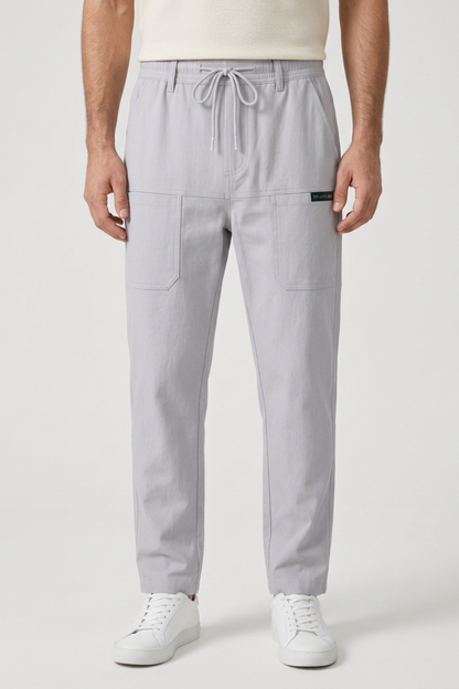 Men's Slim Fit Trousers with Side Pockets