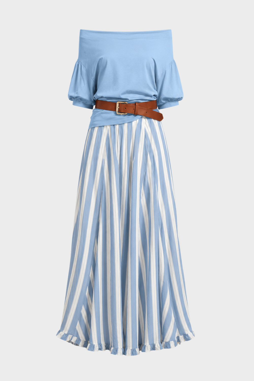 Women's Boho Skirt Set | Off-Shoulder