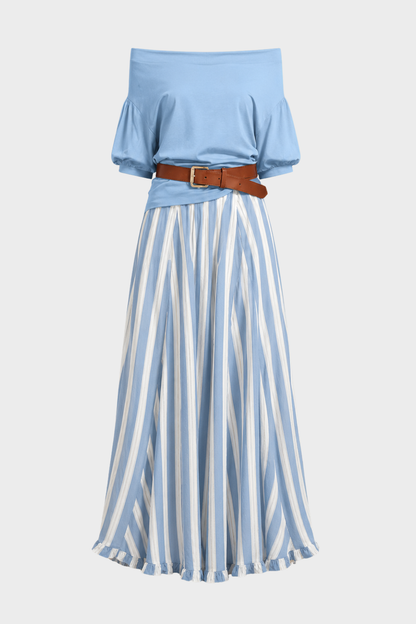 Women's Boho Skirt Set | Off-Shoulder