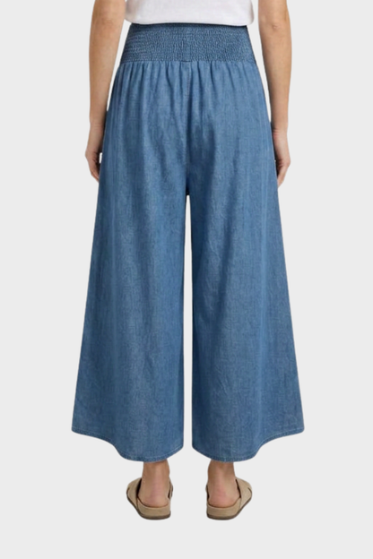 Rock Women's Maxi Skirt with Elastic Waist in A-Line