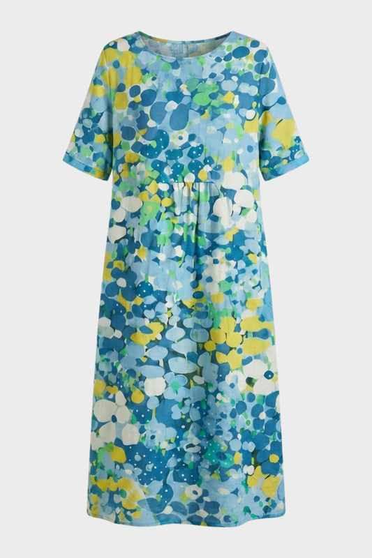Women's Floral Midi Dress | Pockets