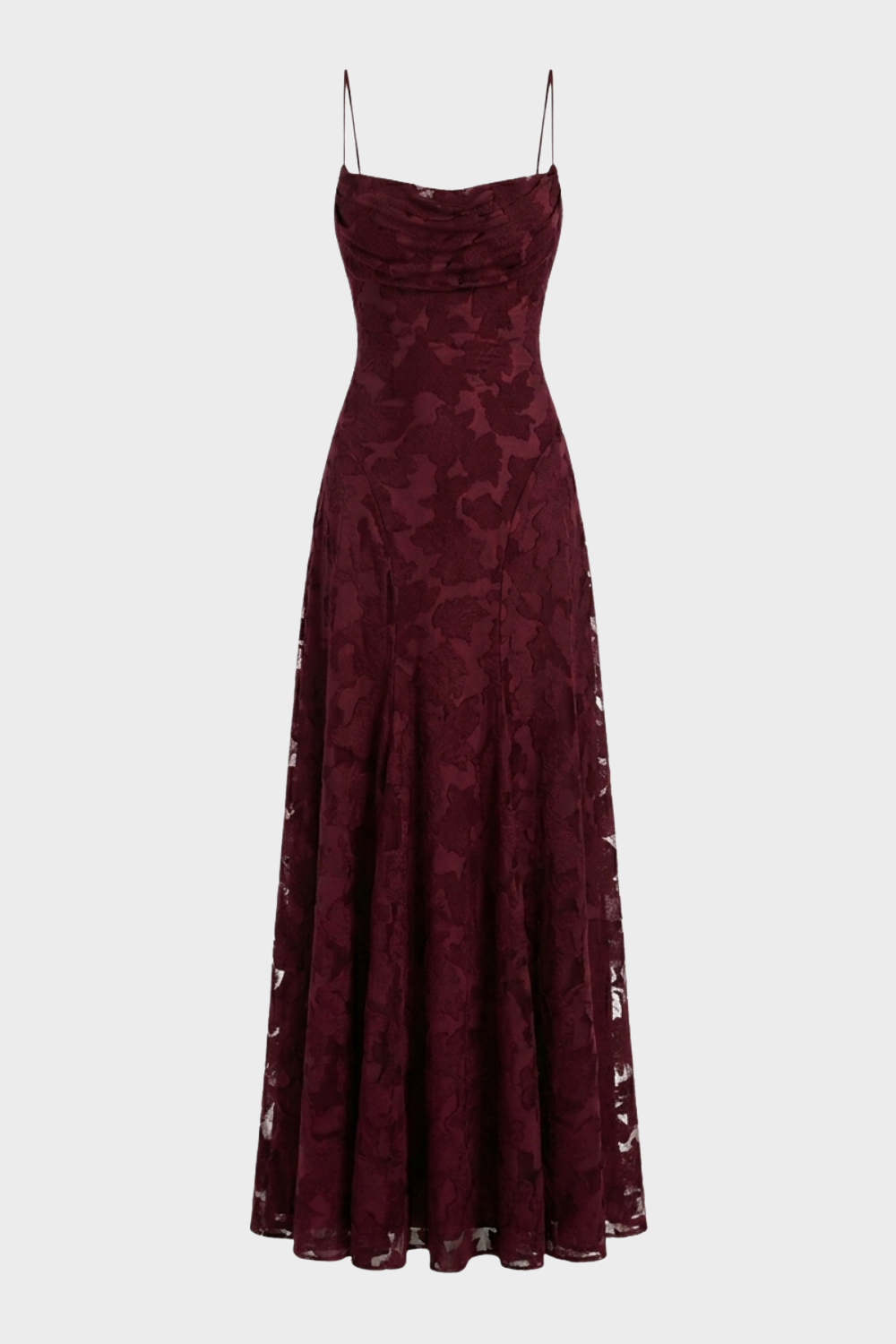 Women's Floral Maxi Gown | Cowl Neck