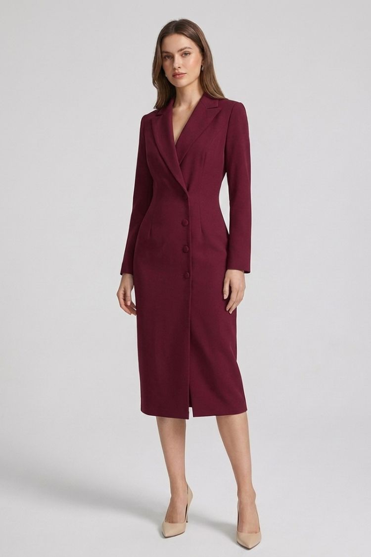 Women's Blazer Midi Dress | Tailored