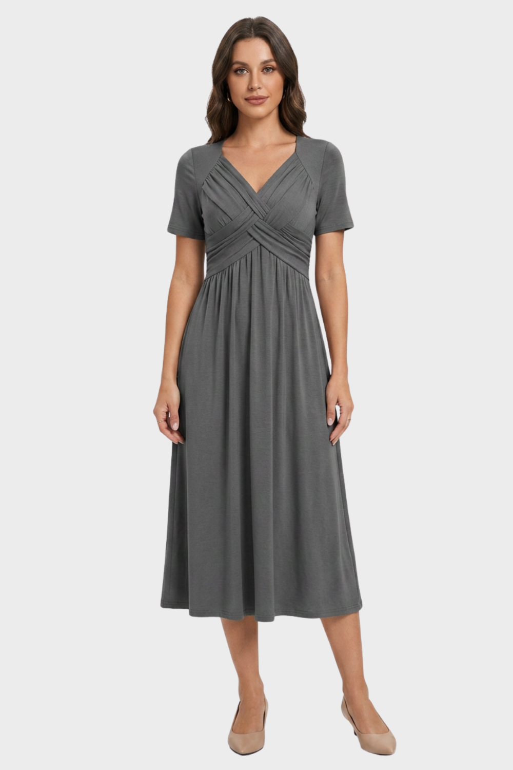 Women's Empire Midi | Cross-Front