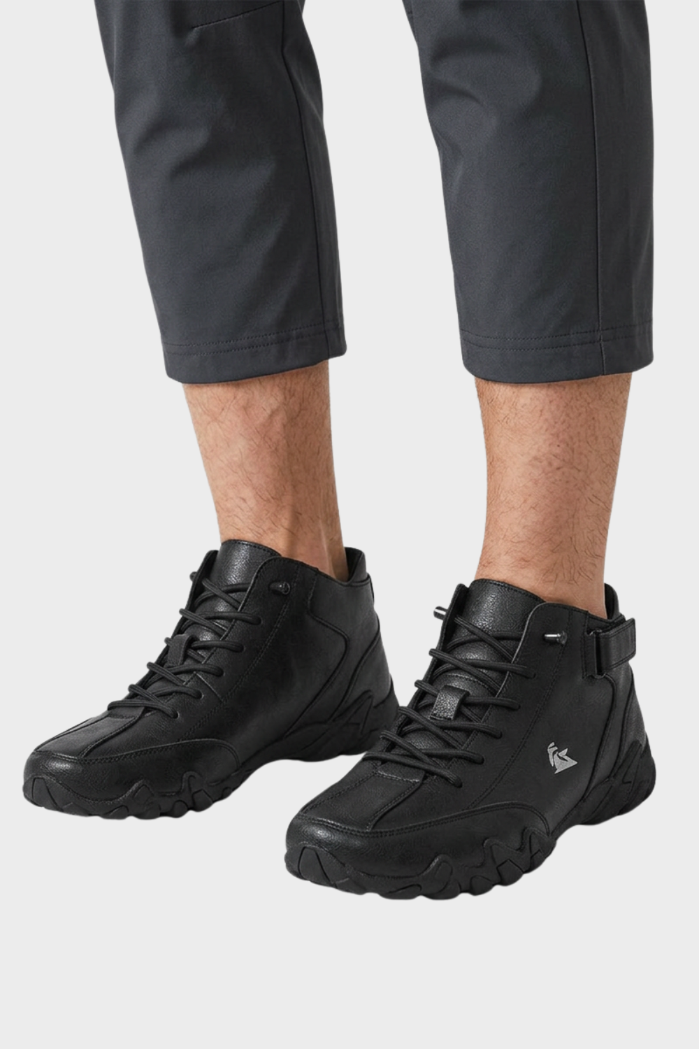 Men's Sneakers with Laces and Profile Sole