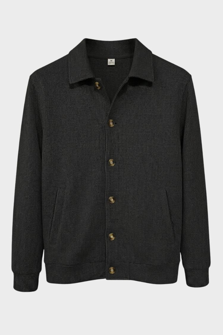 Men's Point Collar Jacket | Button-Front
