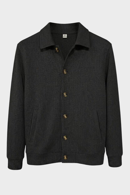 Men's Point Collar Jacket | Button-Front