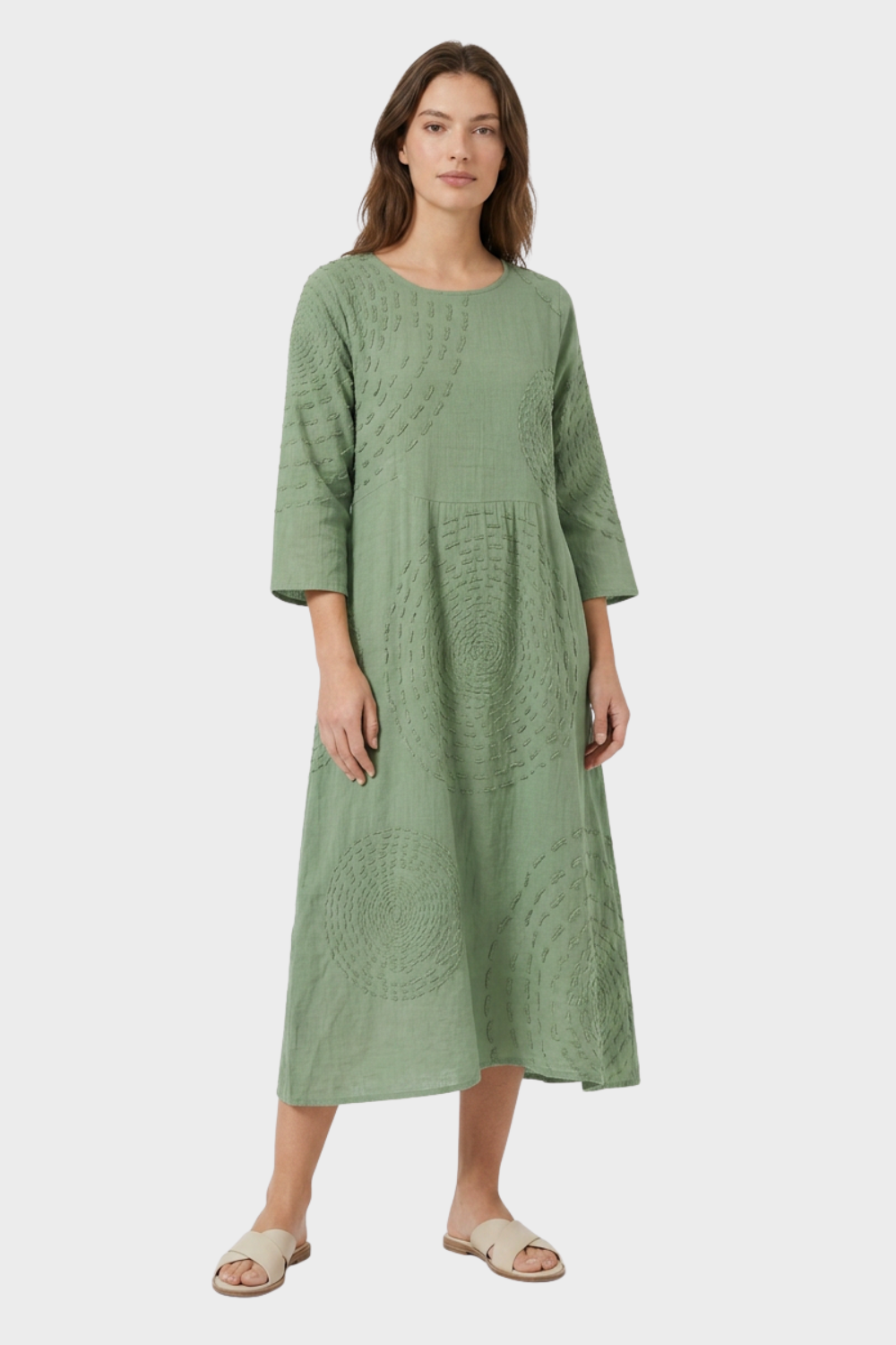 Women's Linen-Look Midi | Textured