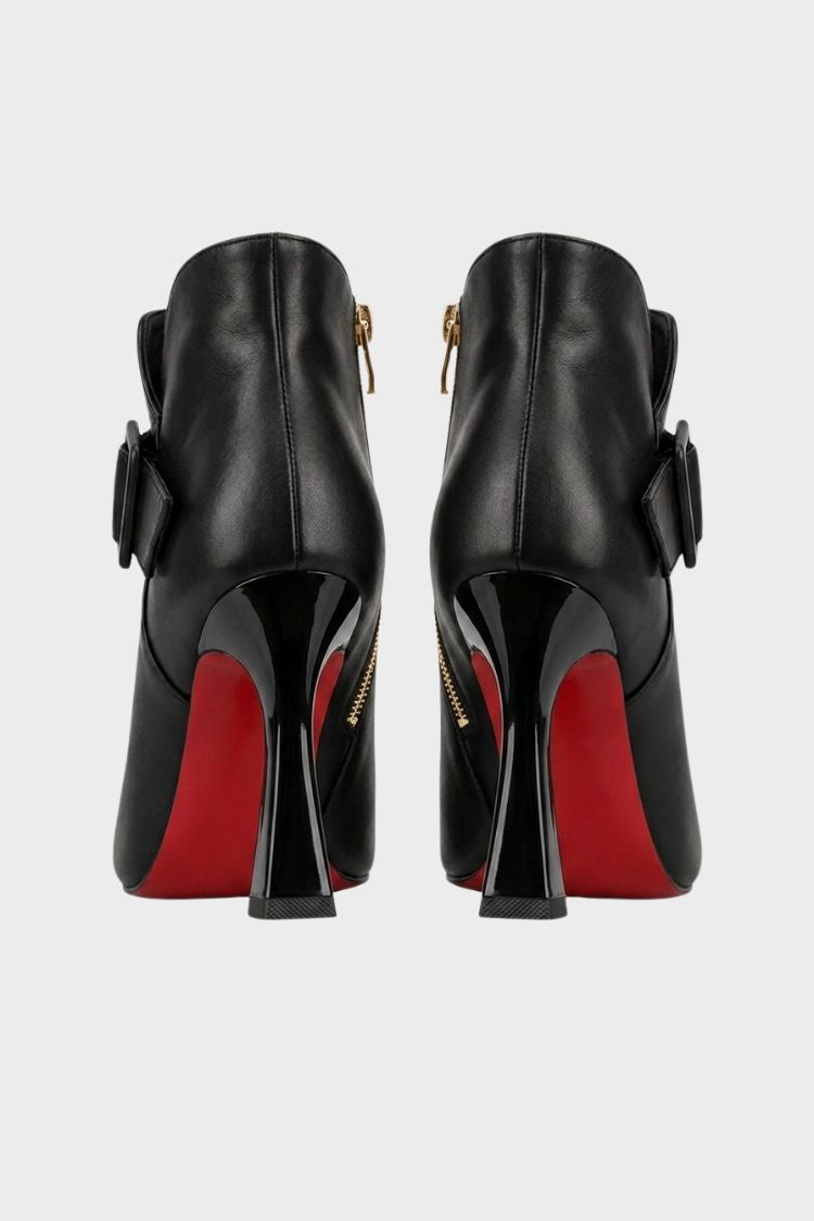 Women's Pointed Ankle Boots | Buckle Strap
