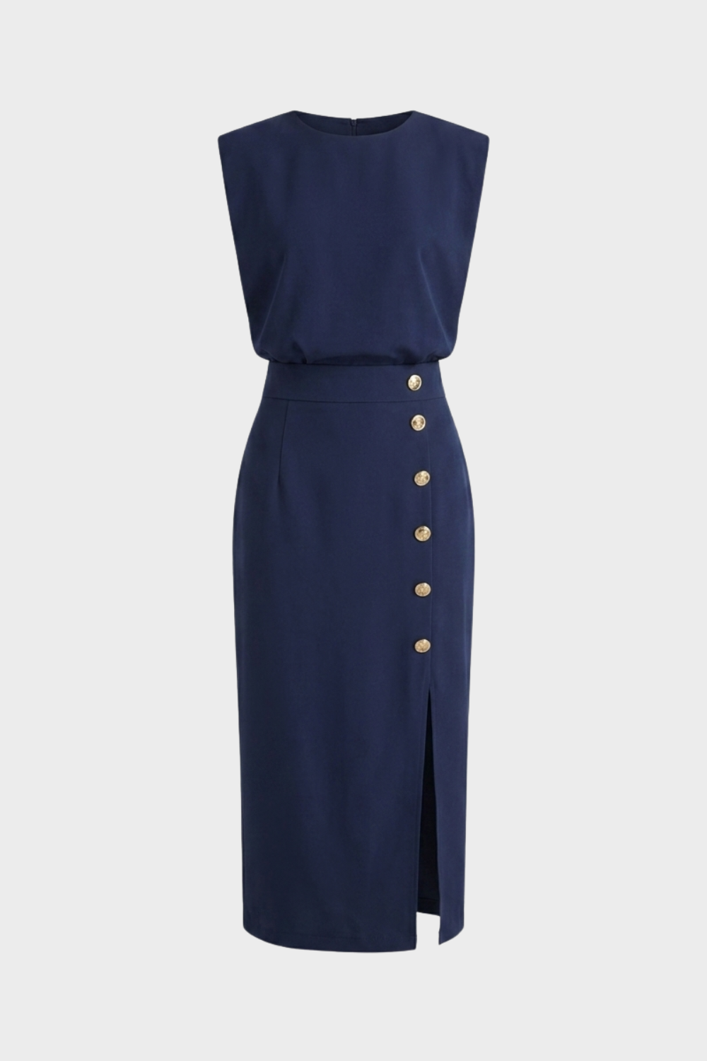 Women's Fitted Midi | Button Slit