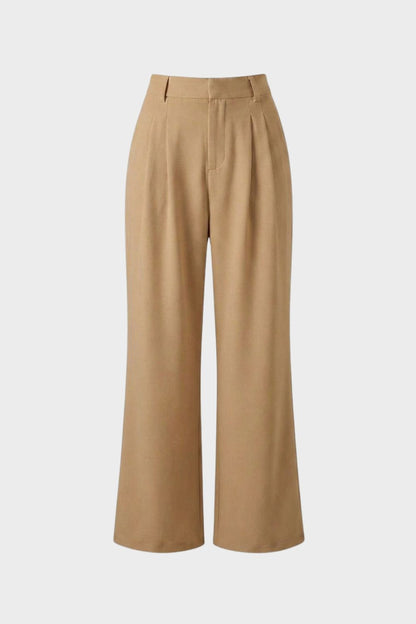 Wide-Leg Trousers for Women with High Waist
