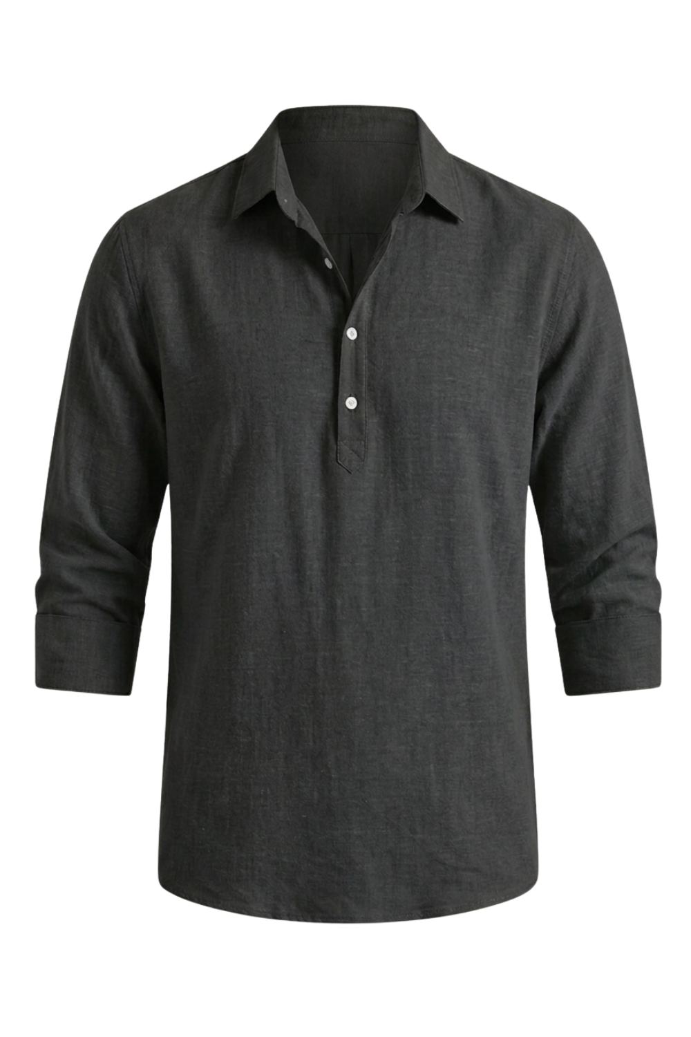 Men's Long Sleeve Shirt with Kent Collar