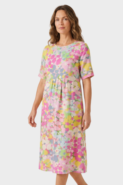 Women's Floral Midi Dress | Pockets
