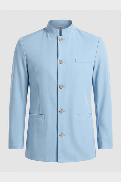 Men's Nehru Collar Blazer | Tailored Fit