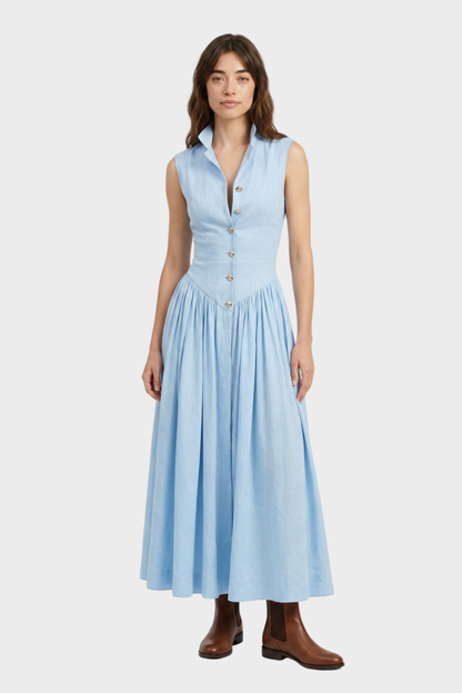 Women's Pleated A-Line Midi | Flare