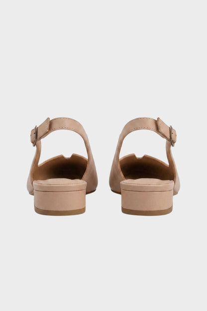 Women's Slingback Flats | Contrast Cap Toe