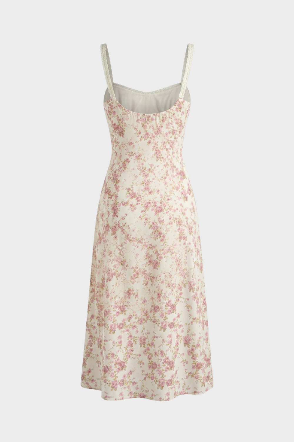 Summer Dress for Women Midi Dress with Floral Pattern and Straps