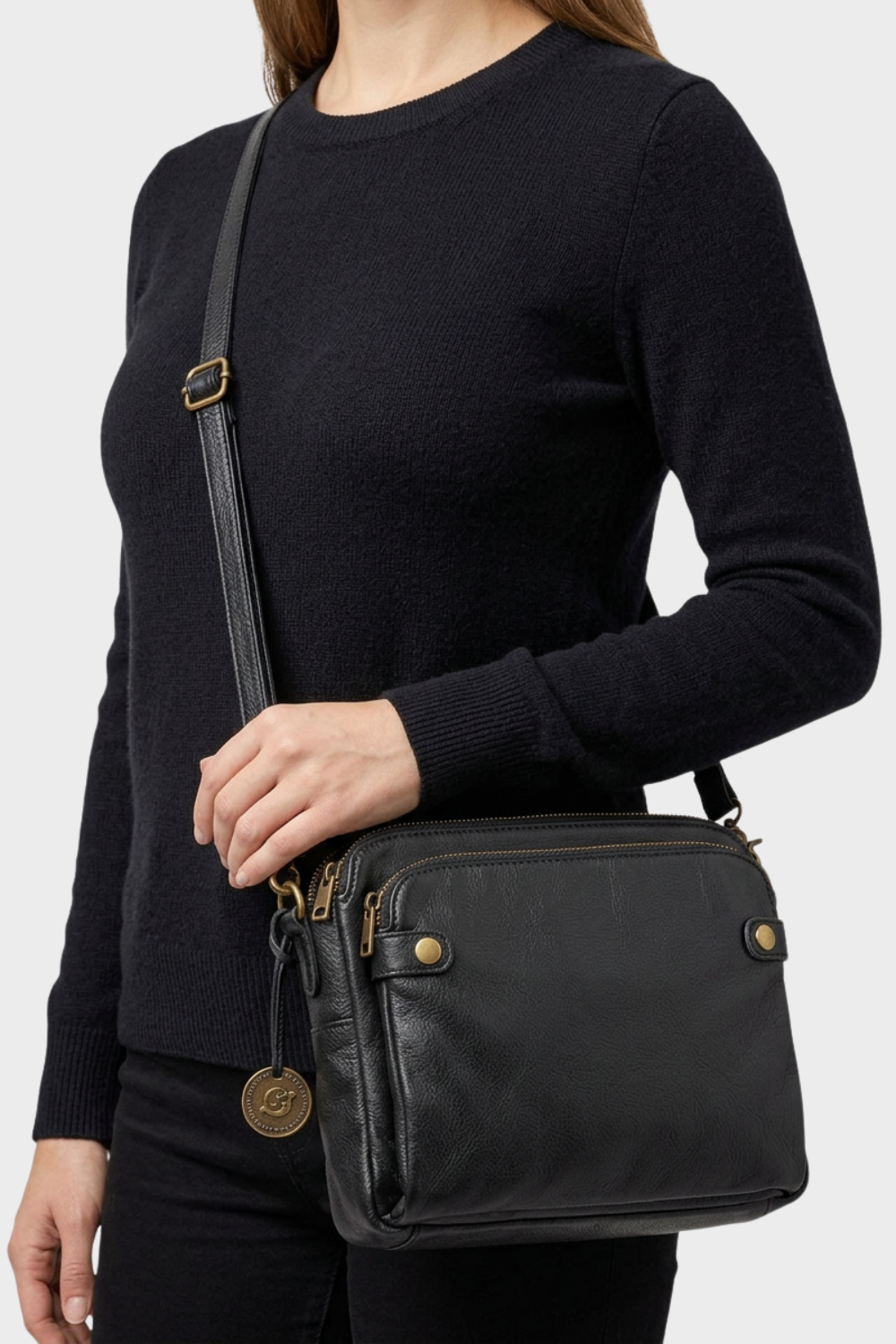 Women's Crossbody Bag with Zipper