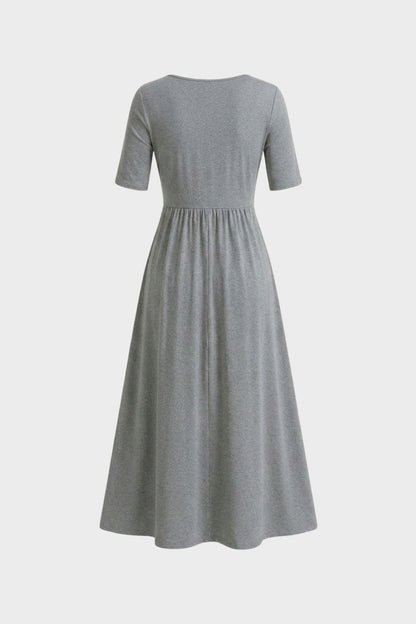 Women's Wrap Midi Dress | V-Neck