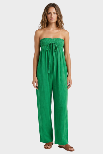 Women's Strapless Jumpsuit | Wide-Leg