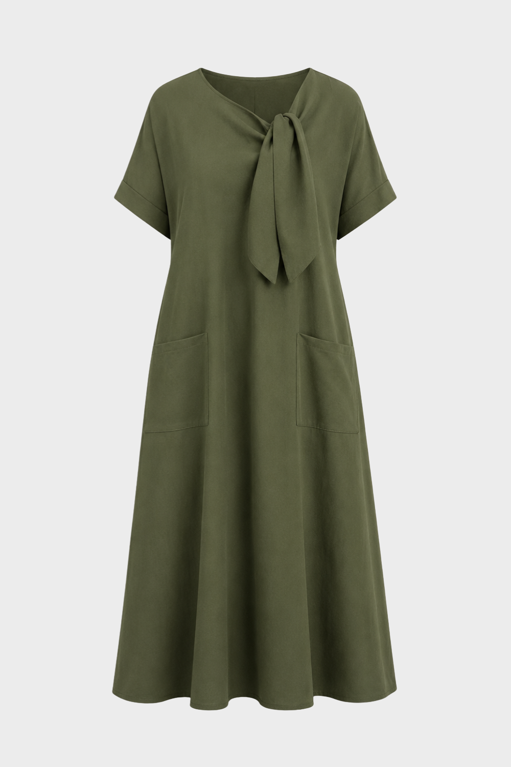 Women's Linen-Look Midi Dress | Knot