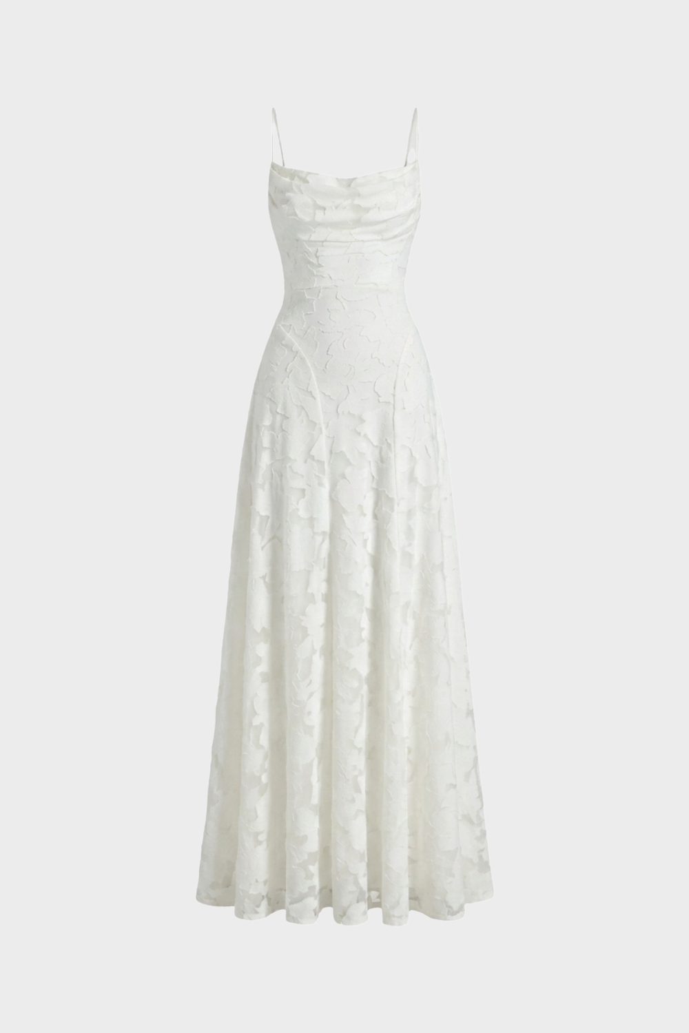 Women's Floral Maxi Gown | Cowl Neck