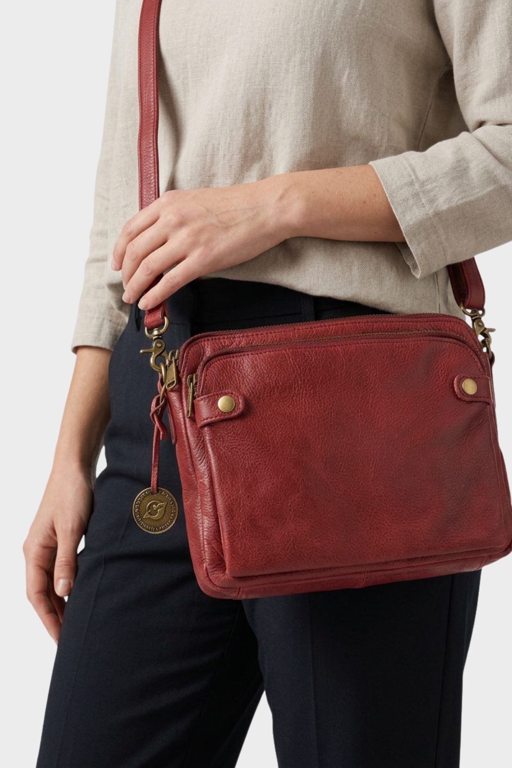 Women's Crossbody Bag with Zipper