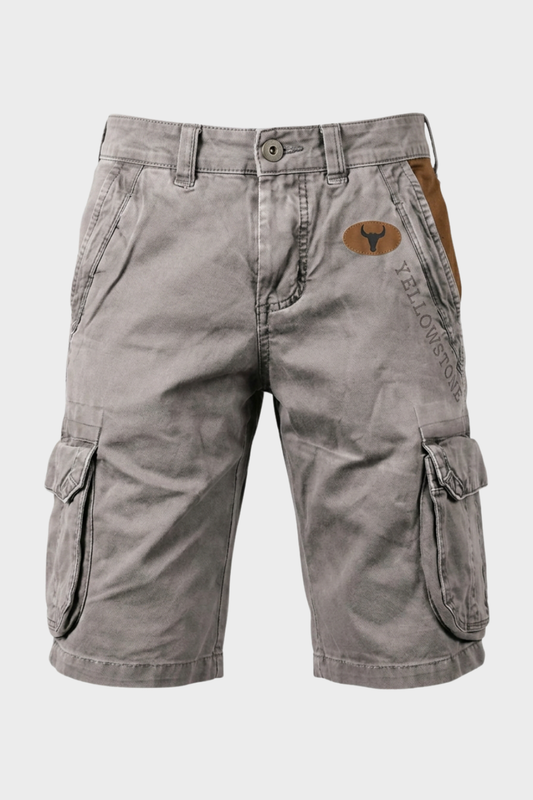 Men's Cargo Shorts with Pockets and Belt
